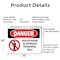 Signmission Boiler Room Authorized Personnel Only Danger Sign, Aluminum, 14in W x 10in L, 2PK OS-2PACK-DS-A-1014-L-1048 - alternate 3